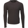 Custom Mens Waffle Knit Long Sleeve T-Shirt Charcoal Heather