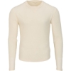 Custom Mens Waffle Knit Long Sleeve T-Shirt Natural