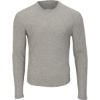 Custom Mens Waffle Knit Long Sleeve T-Shirt Oxford Heather
