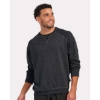 Custom Mens French Terry Crewneck Sweatshirt Charcoal Heather
