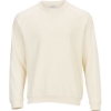 Custom Mens French Terry Crewneck Sweatshirt Natural