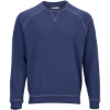 Custom Mens French Terry Crewneck Sweatshirt Navy Heather