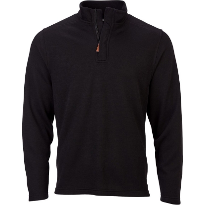 Custom Unisex Sullivan Quarter-Zip Pullover Black