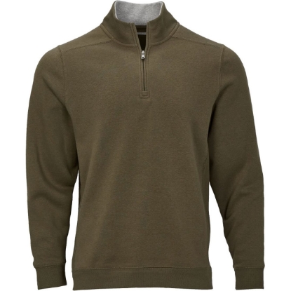 Custom Unisex Fleece Quarter-Zip Pullover Olive
