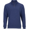 Custom Mens French Terry Button Pullover Navy Heather