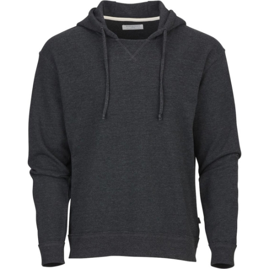 Custom Mens French Terry Hooded Sweatshirt Charcoal Heather