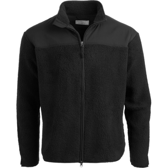 Custom Mens Everest Peak Fleece Jacket Black