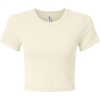 Custom Womens Baby Rib Cropped Tee Bone