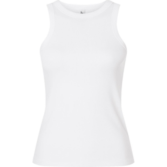 Custom Womens Baby Rib Tank White