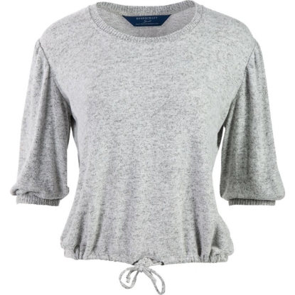 Custom Womens Cuddle Puff Sleeve Oxford Heather