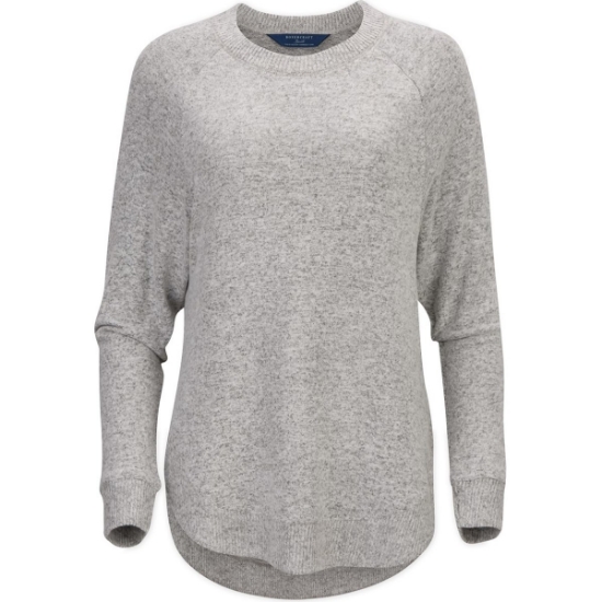 Custom Womens Cuddle Oversize Pullover Sweater Oxford Heather