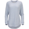 Custom Womens Cuddle Oversize Pullover Sweater Sky Blue Heather
