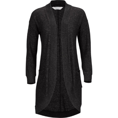 Custom Womens Cuddle Cardigan Black Heather