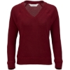 Custom Womens Cuddle V-Neck Pullover Mantra Red