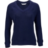 Custom Womens Cuddle V-Neck Pullover Navy