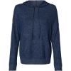 Custom Womens Cuddle Fleece Hooded Sweatshirt Navy Heather