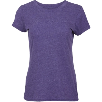 Custom Womens Tri-Blend T-Shirt Purple Heather