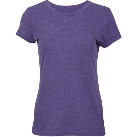 Custom Womens Tri-Blend T-Shirt Purple Heather