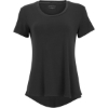 Custom Womens Bamboo Scoop Neck T-Shirt Black
