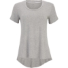 Custom Womens Bamboo Scoop Neck T-Shirt Oxford Heather