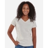 Custom Womens V-Neck T-Shirt Natural Heather