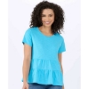 Custom Womens Willow T-Shirt Pacific Blue