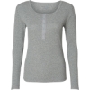 Custom Womens Harper Long Sleeve Henley Oxford Heather
