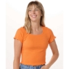 Custom Womens Baby Rib T-Shirt Mandarin