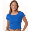 Custom Womens Baby Rib T-Shirt True Royal