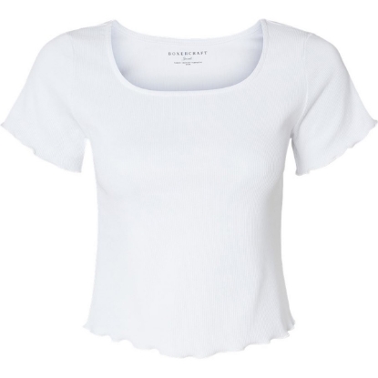 Custom Womens Baby Rib T-Shirt White