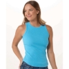 Custom Womens Adrienne Tank Top Pacific Blue