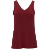 Custom Womens Bamboo V-Neck Tank Top Mantra Red
