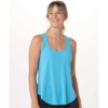 Custom Womens Twistback Tank Top Pacific Blue