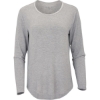 Custom Womens Bamboo Long Sleeve T-Shirt Oxford Heather