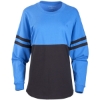 Custom Womens Pom Pom Long Sleeve Jersey T-Shirt Collegiate Blue/ Blue/ Black