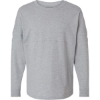 Custom Womens Pom Pom Long Sleeve Jersey T-Shirt Oxford Heather