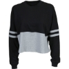 Custom Womens Crop Retro Jesery Black/ Oxford