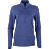 Custom Womens Flex Quarter-Zip Pullover Navy