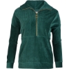 Custom Womens Manchester Corded Quarter-Zip Pullover Moss