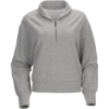 Custom Womens Dream Crop Fleece Quarter-Zip Oxford Heather