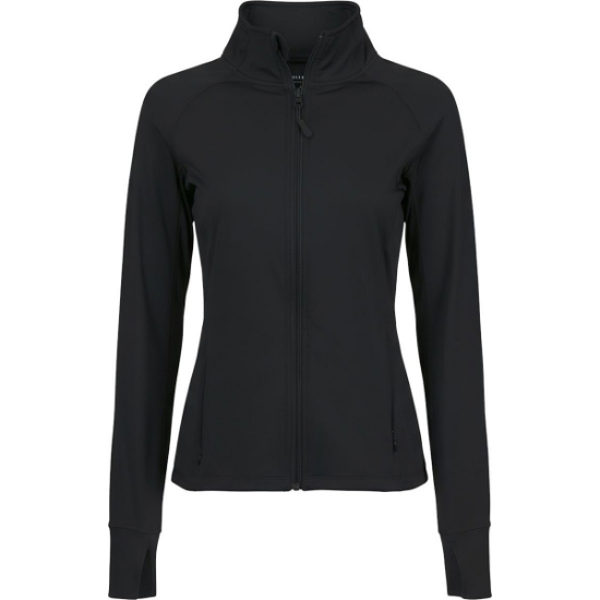 Custom Womens Zen Full-Zip Jacket Black