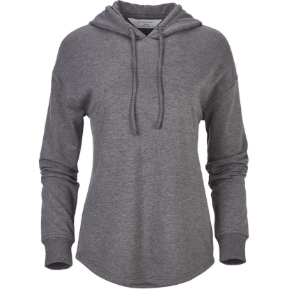 Custom Womens Dream Fleece Hooded Sweatshirt Black Heather