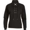 Custom Womens Lace Up Pullover Black