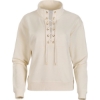 Custom Womens Lace Up Pullover Natural