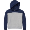Custom Youth Colorblocked Hooded Sweatshirt Navy/ Oxford Heather