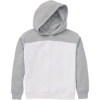 Custom Youth Colorblocked Hooded Sweatshirt Oxford Heather/ White