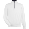 Custom Mens Caves Tech Quarter-Zip Pullover White