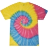 Custom Youth Multi-Color Tie-Dyed T-Shirt Sunshine