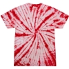 Custom Youth Multi-Color Tie-Dyed T-Shirt White/ Red