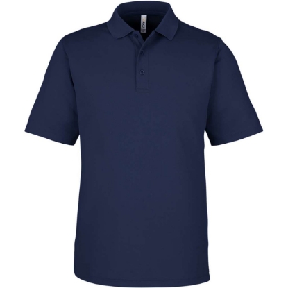 Custom Mens Market Snag Protect Mesh Polo Classic Navy